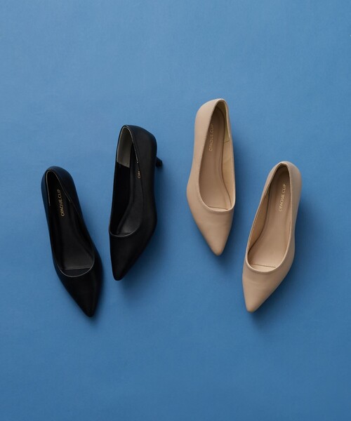 OPAQUE.CLIP（オペークドットクリップ）の「【抗菌防臭加工/低反発クッション】名品　ポインテッドトゥパンプス（パンプス・レディース・ブラック/ベージュ/ライトイエロー系/シルバー・01/02/03）」の12枚目の写真