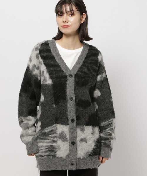 niko and...(ニコアンド)の「レオパードフラワーMIXカーディガン(カーディガン/ボレロ・レディース・ブラウン/グレー/ブルー・FREE)」の9枚目の写真