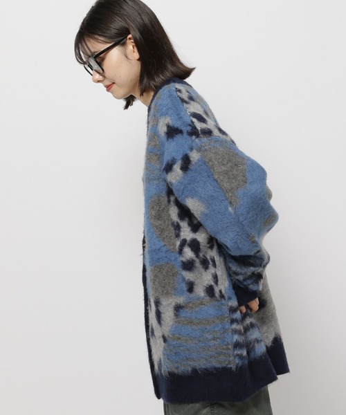 niko and...(ニコアンド)の「レオパードフラワーMIXカーディガン(カーディガン/ボレロ・レディース・ブラウン/グレー/ブルー・FREE)」の17枚目の写真