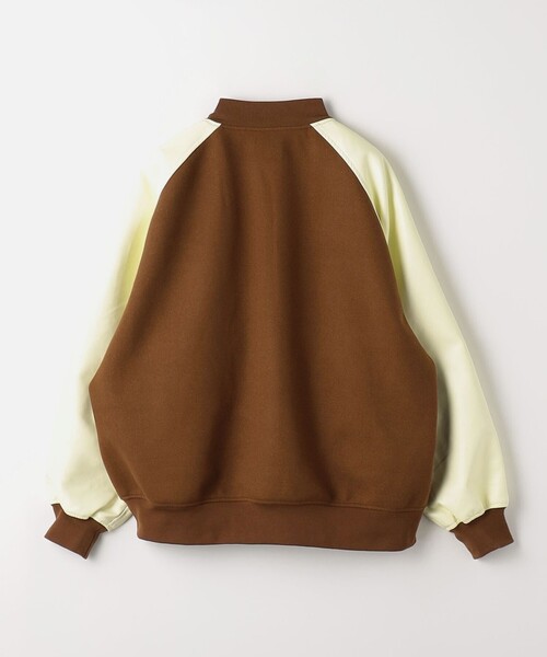 green label relaxing(グリーンレーベルリラクシング)の「【WEB限定】<GLR or>スタジアム ジャンパー ブルゾン -ユニセックス(スタジャン・メンズ・ブラック/ブラウン・S/M/L)」の14枚目の写真