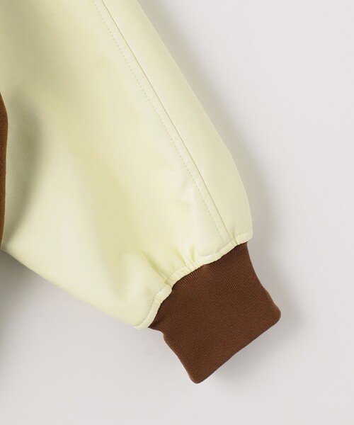 green label relaxing(グリーンレーベルリラクシング)の「【WEB限定】<GLR or>スタジアム ジャンパー ブルゾン -ユニセックス(スタジャン・メンズ・ブラック/ブラウン・S/M/L)」の12枚目の写真