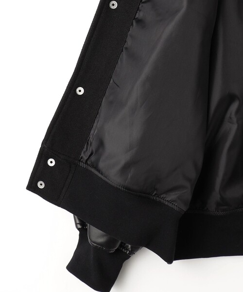 green label relaxing(グリーンレーベルリラクシング)の「【WEB限定】<GLR or>スタジアム ジャンパー ブルゾン -ユニセックス(スタジャン・メンズ・ブラック/ブラウン・S/M/L)」の21枚目の写真