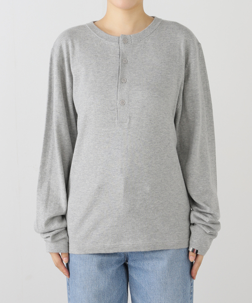 extreme cashmere x グレー半袖ニット 半袖ニット america 292 | extreme cashmere (Women