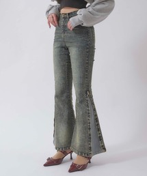 SIDE ZIP FLARE DENIM / サイドジップフレアデニム