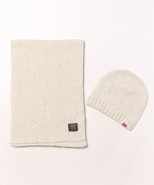 DOUBLE NAME（ダブルネーム）の「ラメニットワッチ＆マフラーセット（マフラー・レディース・オフホワイト/ブルー/グレー・FREE）」の22枚目の写真