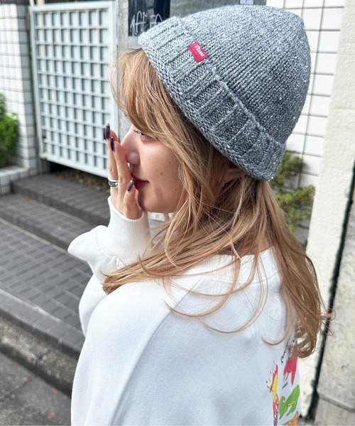 DOUBLE NAME（ダブルネーム）の「ラメニットワッチ＆マフラーセット（マフラー・レディース・オフホワイト/ブルー/グレー・FREE）」の11枚目の写真