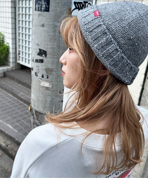 DOUBLE NAME（ダブルネーム）の「ラメニットワッチ＆マフラーセット（マフラー・レディース・オフホワイト/ブルー/グレー・FREE）」の12枚目の写真