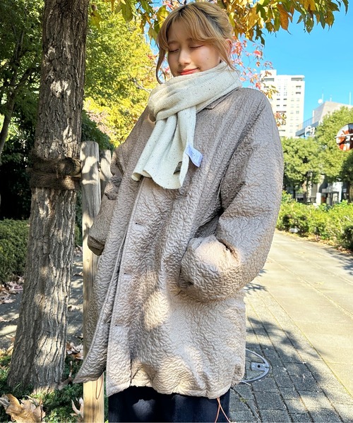 DOUBLE NAME（ダブルネーム）の「ラメニットワッチ＆マフラーセット（マフラー・レディース・オフホワイト/ブルー/グレー・FREE）」の9枚目の写真