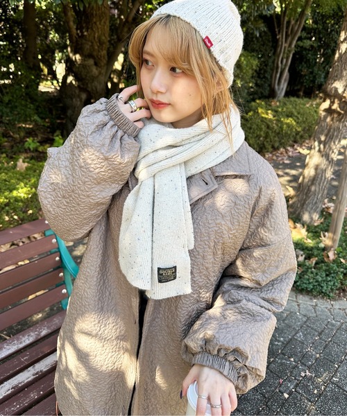 DOUBLE NAME（ダブルネーム）の「ラメニットワッチ＆マフラーセット（マフラー・レディース・オフホワイト/ブルー/グレー・FREE）」の10枚目の写真