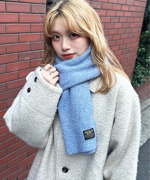 DOUBLE NAME（ダブルネーム）の「ラメニットワッチ＆マフラーセット（マフラー・レディース・オフホワイト/ブルー/グレー・FREE）」の17枚目の写真