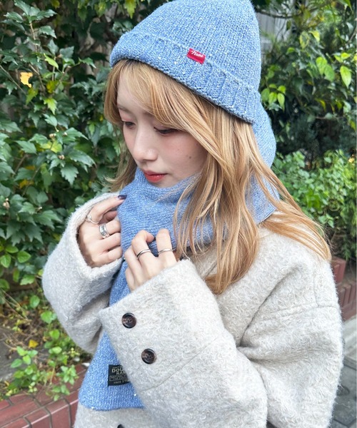 DOUBLE NAME（ダブルネーム）の「ラメニットワッチ＆マフラーセット（マフラー・レディース・オフホワイト/ブルー/グレー・FREE）」の20枚目の写真