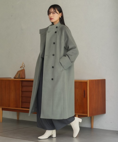 TRUDEA（トルディア）の「スタンドマニッシュコート（その他アウター・レディース・イエロー/カーキ/グレイッシュベージュ・SMALL/MEDIUM/LARGE）」の13枚目の写真