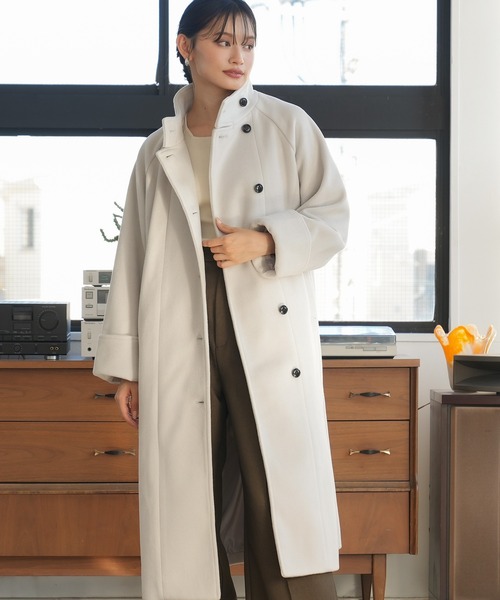 TRUDEA（トルディア）の「スタンドマニッシュコート（その他アウター・レディース・イエロー/カーキ/グレイッシュベージュ・SMALL/MEDIUM/LARGE）」の22枚目の写真