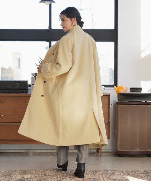 TRUDEA（トルディア）の「スタンドマニッシュコート（その他アウター・レディース・イエロー/カーキ/グレイッシュベージュ・SMALL/MEDIUM/LARGE）」の8枚目の写真