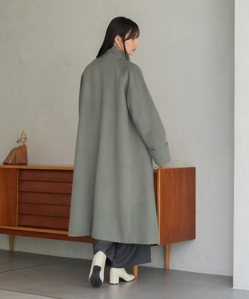 TRUDEA（トルディア）の「スタンドマニッシュコート（その他アウター・レディース・イエロー/カーキ/グレイッシュベージュ・SMALL/MEDIUM/LARGE）」の15枚目の写真