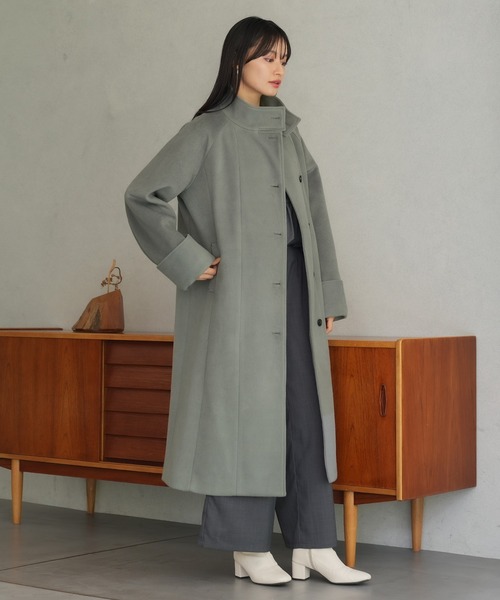 TRUDEA（トルディア）の「スタンドマニッシュコート（その他アウター・レディース・イエロー/カーキ/グレイッシュベージュ・SMALL/MEDIUM/LARGE）」の16枚目の写真