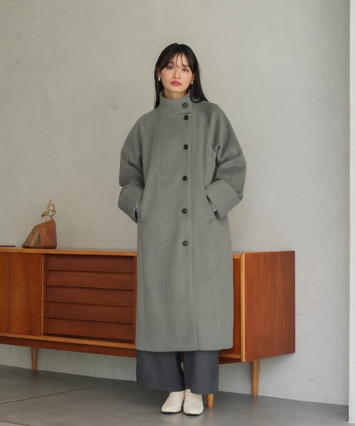 TRUDEA（トルディア）の「スタンドマニッシュコート（その他アウター・レディース・イエロー/カーキ/グレイッシュベージュ・SMALL/MEDIUM/LARGE）」の17枚目の写真