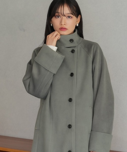 TRUDEA（トルディア）の「スタンドマニッシュコート（その他アウター・レディース・イエロー/カーキ/グレイッシュベージュ・SMALL/MEDIUM/LARGE）」の10枚目の写真