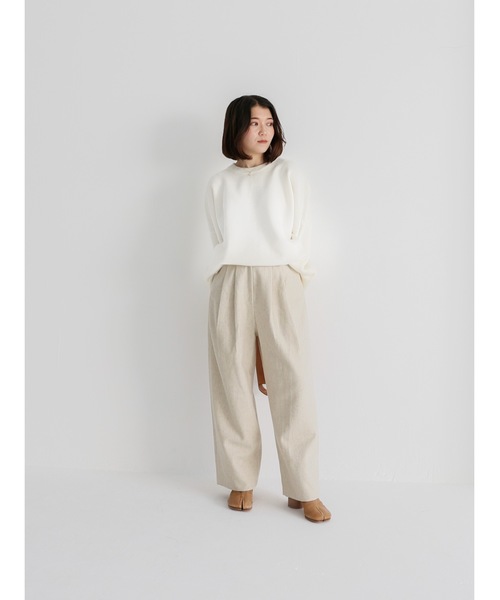 Katrin TOKYO(カトリーントーキョー)の「big crewneck knit(ニット/セーター・レディース・ピンク系/ダークオリーブ/アイボリー・XS/FREE)」の19枚目の写真