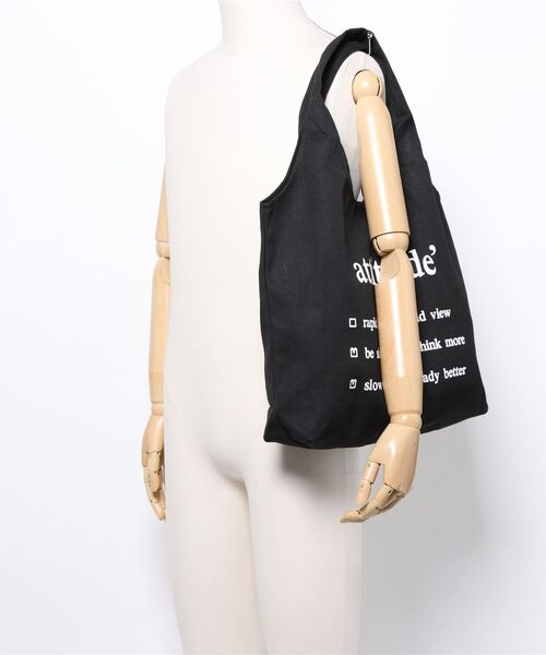 NOLITA LABORATORY（ノリータラボラトリー）の「【 NOLITA / ノリータ 】 スローガン トートバッグ（トートバッグ・レディース・ホワイト/アイボリー/ブラック・FREE）」の4枚目の写真