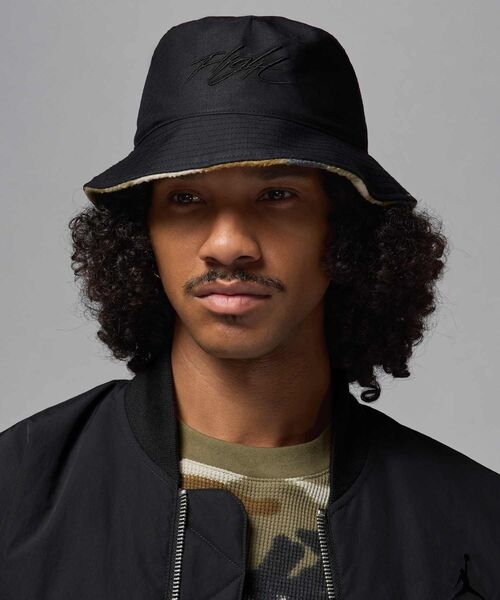 JORDAN BRAND（ジョーダンブランド）の「ジョーダン エイペックス ウィンター バケットハット / Jordan Apex Winter Bucket Hat FZ2054-010 Black（ハット・メンズ・ブラック・S/M/L）」の9枚目の写真