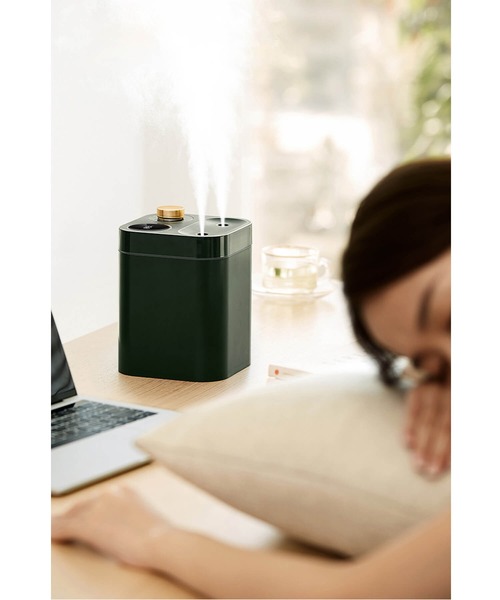 SALONIA 卓上型加湿器 シルバー セール】加湿器 超音波式 卓上加湿器 オフィス 充電式