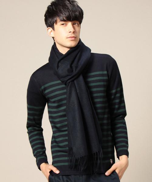 BEAUTY&YOUTH UNITED ARROWS(ビューティーアンドユースユナイテッドアローズ)の「BY カシミヤ ソリッド ビッグ ストール◆(マフラー・メンズ・ダークグレー/ネイビー・フリー)」の6枚目の写真