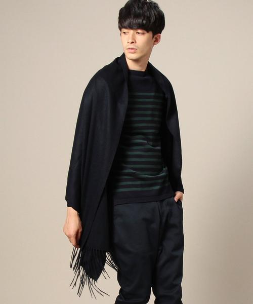 BEAUTY&YOUTH UNITED ARROWS(ビューティーアンドユースユナイテッドアローズ)の「BY カシミヤ ソリッド ビッグ ストール◆(マフラー・メンズ・ダークグレー/ネイビー・フリー)」の7枚目の写真