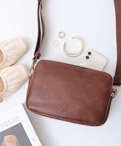 Pisoraro スムース お財布ショルダーバッグ（ショルダーバッグ）｜FUNALIVE（ファンアライブ）ショルダーバッグ