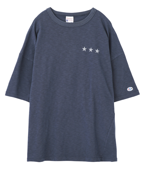 Champion（チャンピオン）の「X-girl×CHAMPION TWIST S/S TEE（Tシャツ/カットソー・レディース・ホワイト/レッド/アッシュ/ネイビー・2/1）」の14枚目の写真