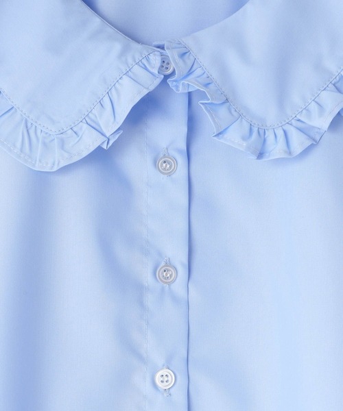 LOWRYS FARM（ローリーズファーム）の「フリルカラーブラウス　 286798（シャツ/ブラウス・キッズ・オフホワイト/サックスブルー・110cm/120cm/130cm/140cm/150cm）」の11枚目の写真
