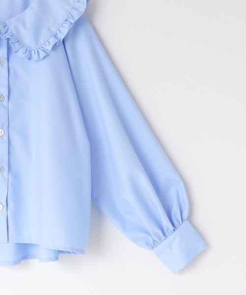 LOWRYS FARM（ローリーズファーム）の「フリルカラーブラウス　 286798（シャツ/ブラウス・キッズ・オフホワイト/サックスブルー・110cm/120cm/130cm/140cm/150cm）」の12枚目の写真