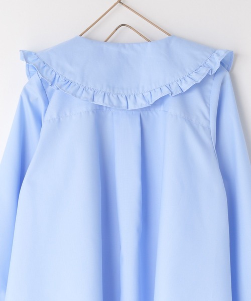 LOWRYS FARM（ローリーズファーム）の「フリルカラーブラウス　 286798（シャツ/ブラウス・キッズ・オフホワイト/サックスブルー・110cm/120cm/130cm/140cm/150cm）」の15枚目の写真