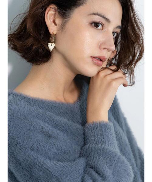 Te chichi（テチチ）の「シャギーVネックプルオーバー（ニット/セーター・レディース・グレー/チャコールグレー/ベージュ・F）」の11枚目の写真