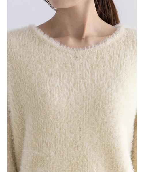 Te chichi（テチチ）の「シャギーVネックプルオーバー（ニット/セーター・レディース・グレー/チャコールグレー/ベージュ・F）」の20枚目の写真