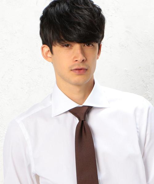 green label relaxing(グリーンレーベルリラクシング)の「A/MASI 8.0 SOLID 2 ネクタイ(ネクタイ・メンズ・ダークブラウン/ワインレッド/ダークグリーン/コバルトブルー/ロイヤルブルー/ネイビー・フリー)」の9枚目の写真