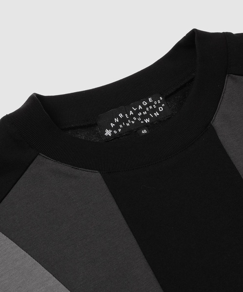 ANREALAGE(アンリアレイジ)の「WINDBREAKER PANEL TEE(Tシャツ/カットソー・メンズ・ネイビー/ブラック・48/46)」の4枚目の写真