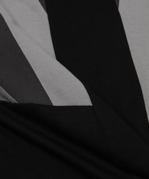 ANREALAGE(アンリアレイジ)の「WINDBREAKER PANEL TEE(Tシャツ/カットソー・メンズ・ネイビー/ブラック・48/46)」の6枚目の写真