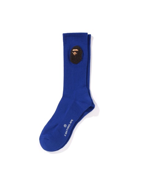 A BATHING APE（アベイシングエイプ）の「BALLOON YARN APE HEAD SOCKS（ソックス/靴下・メンズ・ブルー/ブラック/ホワイト/レッド・LARGE/MEDIUM）」の3枚目の写真