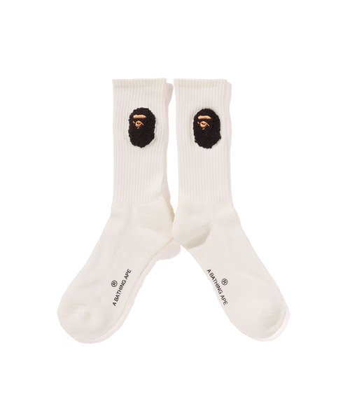 A BATHING APE（アベイシングエイプ）の「BALLOON YARN APE HEAD SOCKS（ソックス/靴下・メンズ・ブルー/ブラック/ホワイト/レッド・LARGE/MEDIUM）」の5枚目の写真