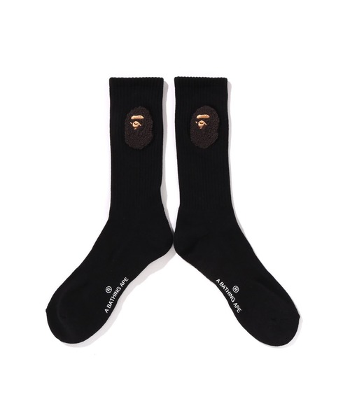 A BATHING APE（アベイシングエイプ）の「BALLOON YARN APE HEAD SOCKS（ソックス/靴下・メンズ・ブルー/ブラック/ホワイト/レッド・LARGE/MEDIUM）」の6枚目の写真