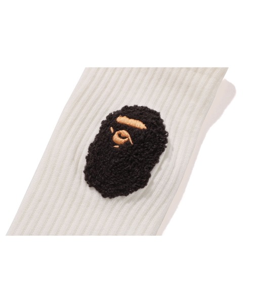 A BATHING APE（アベイシングエイプ）の「BALLOON YARN APE HEAD SOCKS（ソックス/靴下・メンズ・ブルー/ブラック/ホワイト/レッド・LARGE/MEDIUM）」の9枚目の写真