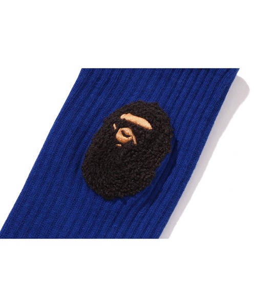 A BATHING APE（アベイシングエイプ）の「BALLOON YARN APE HEAD SOCKS（ソックス/靴下・メンズ・ブルー/ブラック/ホワイト/レッド・LARGE/MEDIUM）」の11枚目の写真
