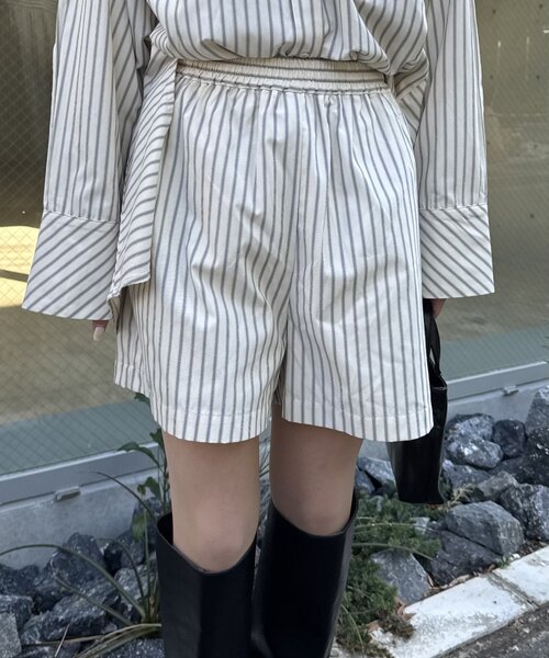 [mline]ストライプショートパンツ（その他パンツ）｜mline（エムライン）