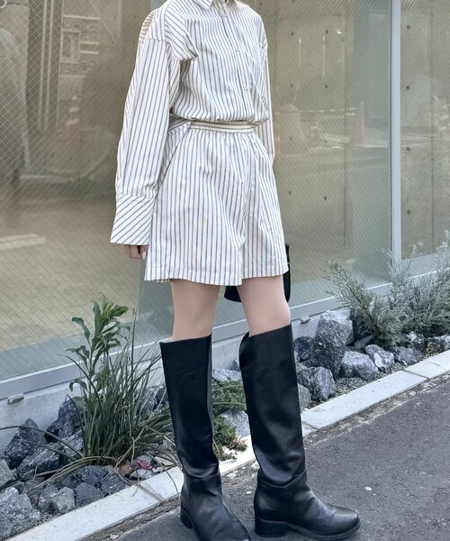 mline（エムライン）の「[mline]ストライプショートパンツ（その他パンツ・レディース・アイボリー/ネイビー・FREE）」の15枚目の写真
