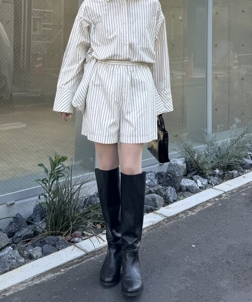 mline（エムライン）の「[mline]ストライプショートパンツ（その他パンツ・レディース・アイボリー/ネイビー・FREE）」の14枚目の写真