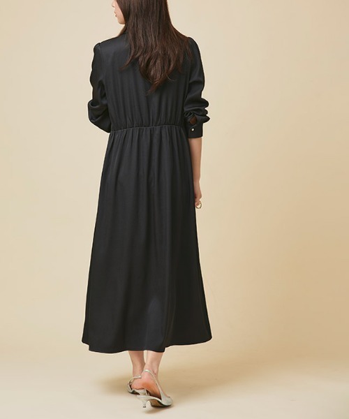 Pierrot(ピエロ)の「パールボタンシャツワンピース(シャツワンピース・レディース・ブラック/ネイビー・M/PM)」の12枚目の写真