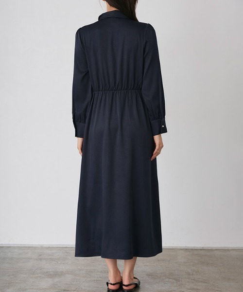 Pierrot(ピエロ)の「パールボタンシャツワンピース(シャツワンピース・レディース・ブラック/ネイビー・M/PM)」の18枚目の写真