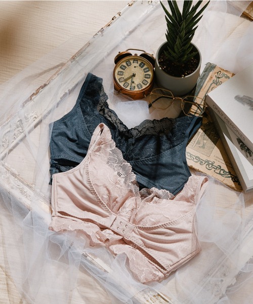 northerly（ノーザリー）の「毎日らくちん、楽しくバストケアもちもちナイトブラ（ナイトブラ・レディース・ピンク/グレー・MEDIUM/X-LARGE/LARGE）」の3枚目の写真