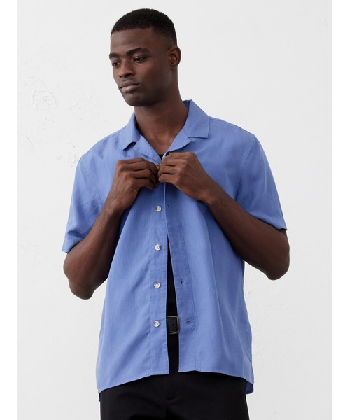 BANANA REPUBLIC FACTORY STORE(バナナリパブリック ファクトリーストア)の「BANANA REPUBLIC FACTORY STORE 半袖リゾートシャツ(シャツ/ブラウス・メンズ・ホワイト/イエロー/ブルー/オレンジ系その他・XL/L/M/S)」の3枚目の写真